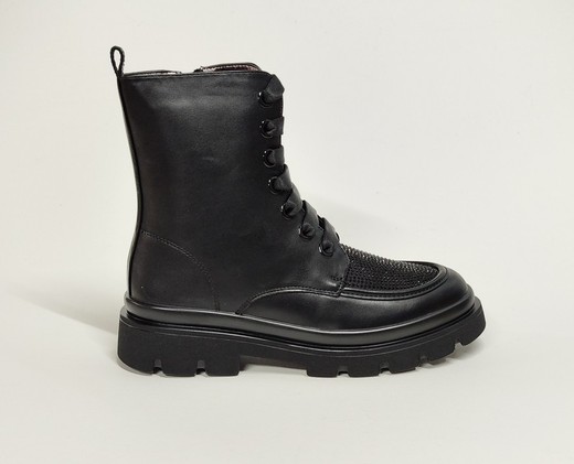 Botas Y Botines Asso 15643 piel vegana negro