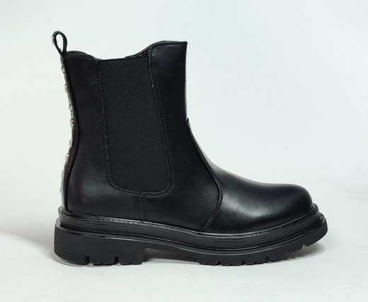 Botas Y Botines Asso 15663 piel vegana negro