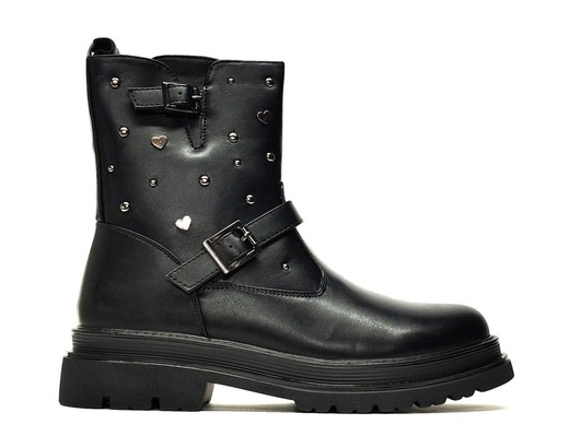 Botas Y Botines Asso 16603 piel vegana negro