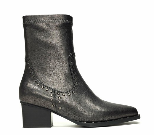 Botas Y Botines Noa Harmon 9762 piel vegana plateado