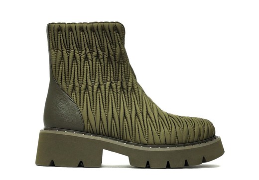 Botas Y Botines Noa Harmon 9789 piel vegana kaki