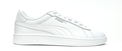 Deportivos Puma 392031 piel vegana blanco