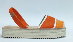 Sandalias Y Zue Castell 2395 piel naranja