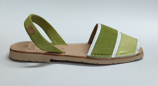 Sandalias Y Zue Castell 2495 piel verde