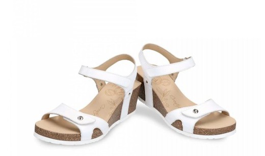 Sandalias Y Zue Panama Jack JULIA B17 piel blanco