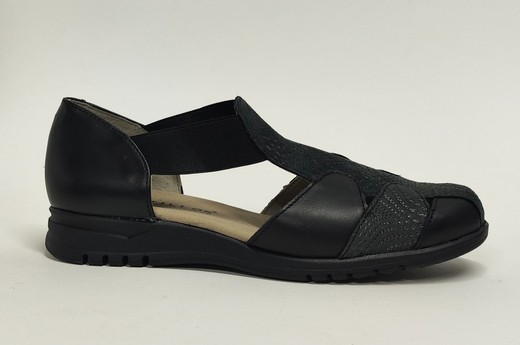 Sandalias Y Zue Pitillos 2822 piel negro