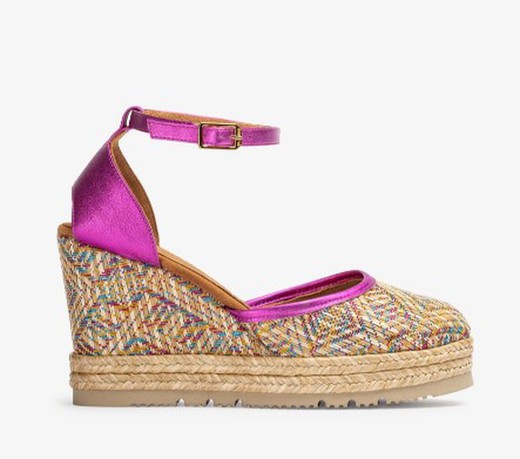 Sandalias Y Zue Unisa CAMEO textil fucsia