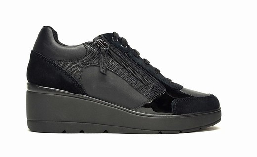 Sneakers Geox D36RAC piel negro