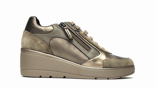 Sneakers Geox D36RAC piel taupe