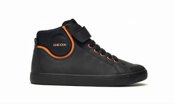 Sneakers Geox J465CC piel vegana negro