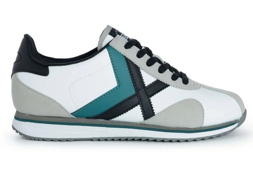 Sneakers Munich SAPORO-168 piel blanco