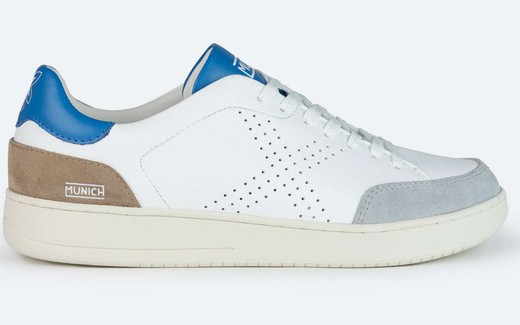 Sneakers Munich X-COURT 08 piel blanco