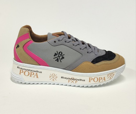 Sneakers Popa ALMANZOR CONCHE textil gris