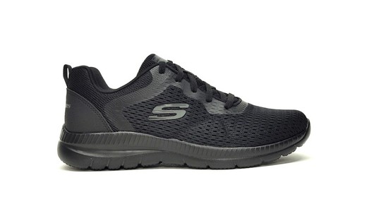 Sneakers Skechers 12607 textil negro