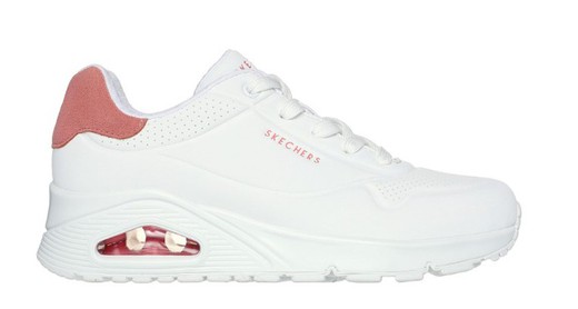 Sneakers Skechers 177092 piel vegana blanco
