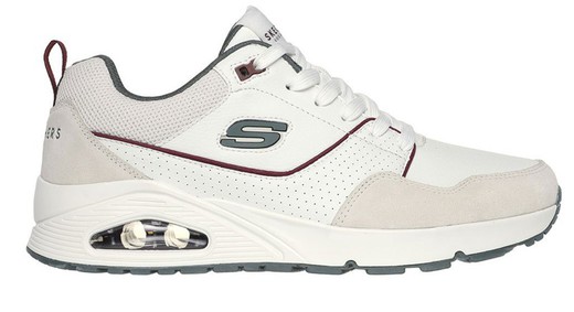 Sneakers Skechers 183020 piel vegana blanco