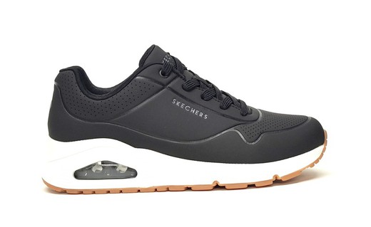 Sneakers Skechers 73690 piel vegana negro