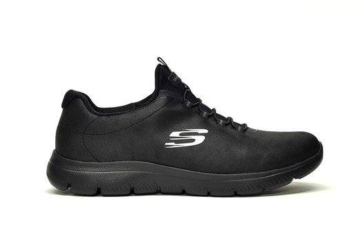 Sneakers Skechers 888888 piel vegana negro