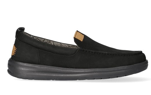 Zapatos Dude MOC WALLY piel vegana negro