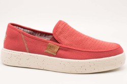 Zapatos Dude SUNAPEE textil rojo