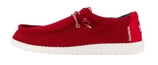 Zapatos Dude WALLY SPORT textil rojo