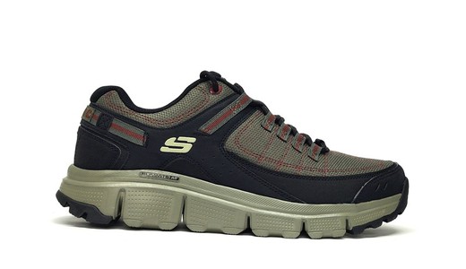 Zapatos Skechers 237620 piel vegana kaki