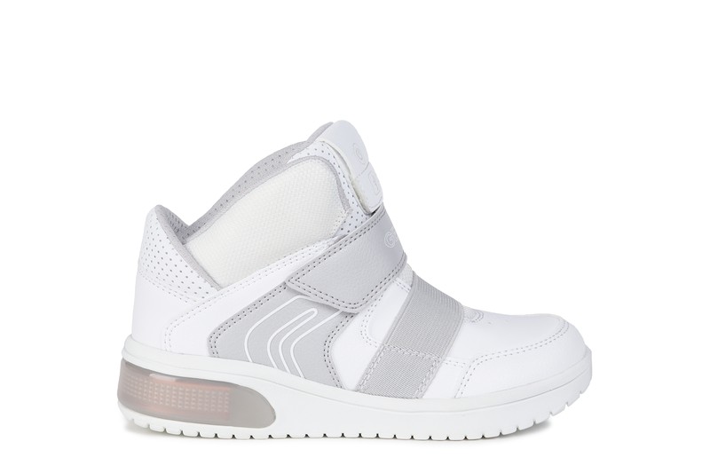 parilla Continuación propiedad Sneakers Geox J847QA piel blanco — Calzados dima