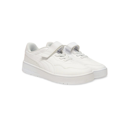 Deportivos Puma 402305 piel vegana blanco