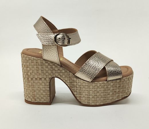 Sandalias Y Zue 1Must BIMBA piel dorado