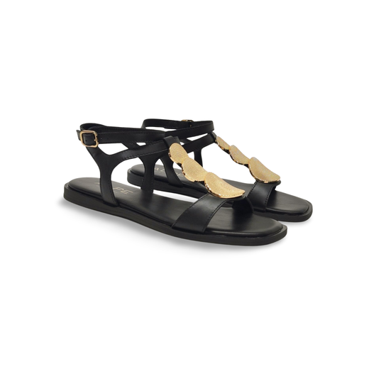 Sandalias Y Zue Alpe 5592 piel negro