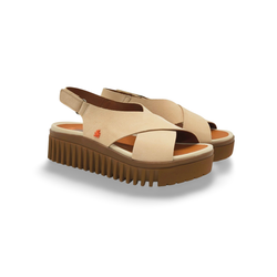 Sandalias Y Zue Art 1574 piel beig