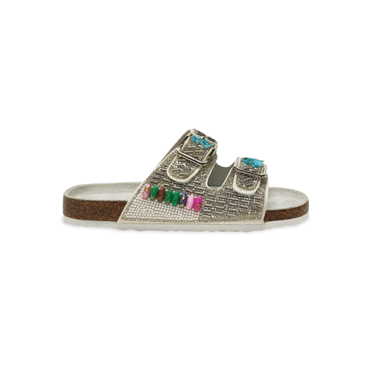 Sandalias Y Zue Asso 17982 piel vegana plateado