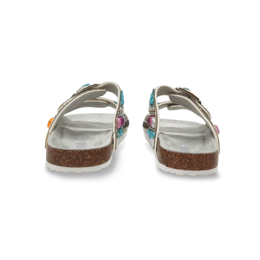 Sandalias Y Zue Asso 17982 piel vegana plateado
