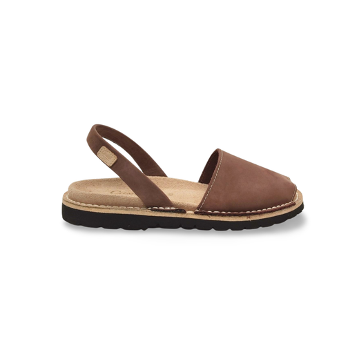 Sandalias Y Zue Castell 1059 nobuk marrón