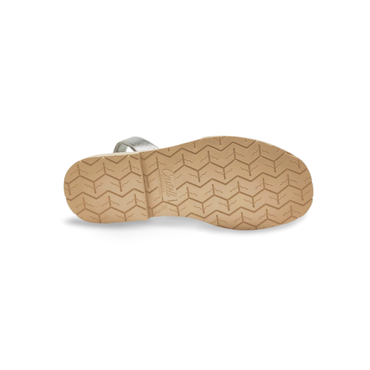 Sandalias Y Zue Castell 1097 piel plateado
