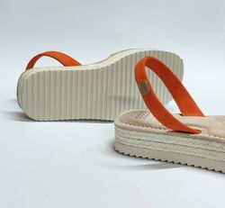 Sandalias Y Zue Castell 2395 piel naranja