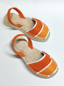 Sandalias Y Zue Castell 2395 piel naranja