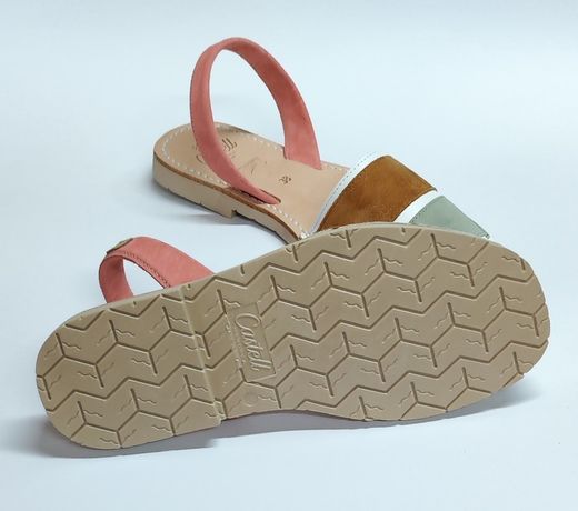 Sandalias Y Zue Castell 2495 piel taupe