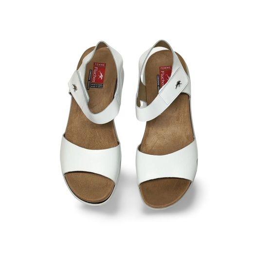 Sandalias Y Zue Fluchos 1475 piel blanco
