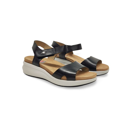 Sandalias Y Zue Fluchos 1475 piel negro