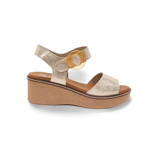Sandalias Y Zue Fluchos 9450 piel dorado