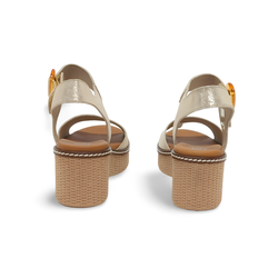 Sandalias Y Zue Fluchos 9450 piel dorado