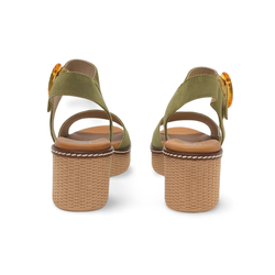 Sandalias Y Zue Fluchos 9450 piel kaki
