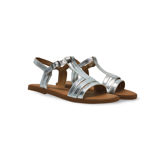 Sandalias Y Zue Geox J6535B piel plateado