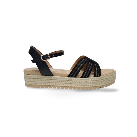 Sandalias Y Zue Mustang 54501 textil negro