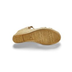 Sandalias Y Zue Mustang 55653 textil dorado