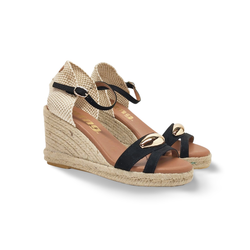 Sandalias Y Zue Mustang 55653 textil negro