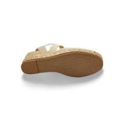 Sandalias Y Zue Mustang 55913 textil dorado