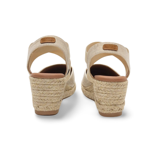 Sandalias Y Zue Mustang 55913 textil dorado