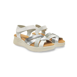 Sandalias Y Zue Pitillos 11290 piel blanco